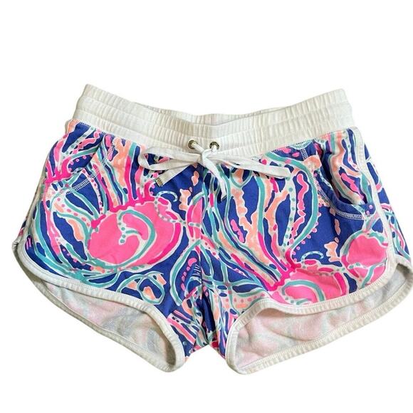 LILLY PULITZER SHORTS JELLIES BE JAMMIN IRIS BLUE CHRISSY LOUNGE SZ S BEACH CHIC - Picture 16 of 16